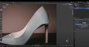 modeling high heels in blender