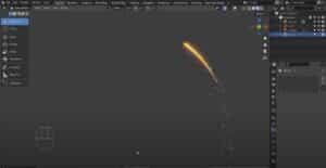 Particle trail in blender