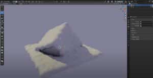 interactive snow in blender tutorial