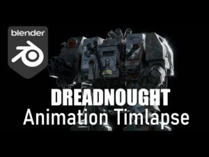 Robot animation timelapse
