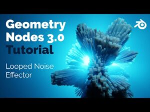 How to make abstract animation using geometry nodes in Blender