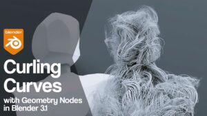 How to make curling curves using Geometry Nodes in Blender