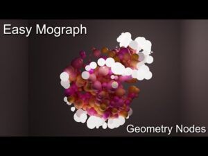 motion graphics using geometry nodes