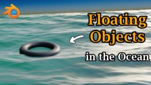 How to float objects on water in Blender