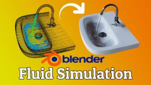 How to make fluid simulation in Blender