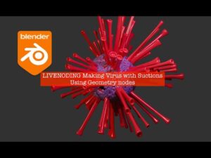 How to make virus using geometry nodes in Blender