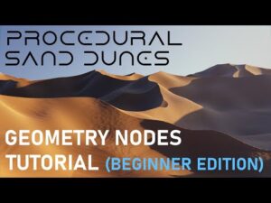 How to make procedural dunes using geometry nodes in Blender