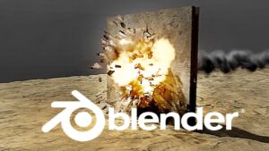 How to make wall destruction in Blender