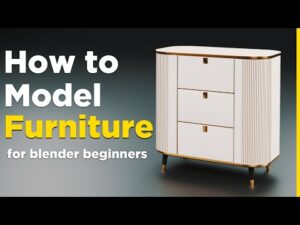 How to modeling bedside table in Blender