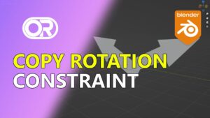 Quick tutorial showing one how to copy rotation of another object and invert