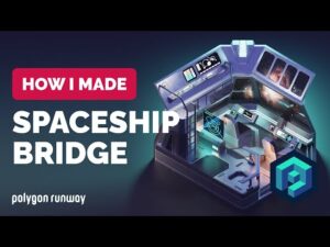 Modeling process of spaceship bridge