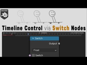 Procedural animation using the switch node