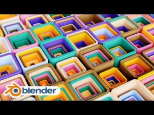 How to create colorful abstract 3d art in Blender