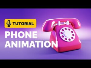 Create cartoon phone rigging animation in Blender