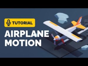 Let's use animation graph and particle simulation to create an airplane landing animation loop in Blender 3.1