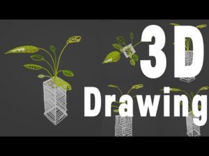 This video contains the working process of 3D drawing using Blender's grease pencil