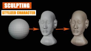 How To Sculpt A Stylized Character Head in Blender