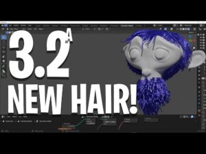 Blender 3.2 hair system