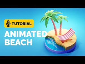 blender beach animation