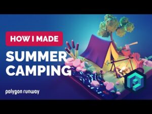 Summer Forest Camping in Blender 3.2
