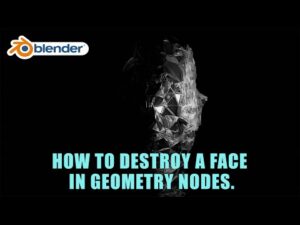 Destroy a Face in Blender use Geometry Nodes