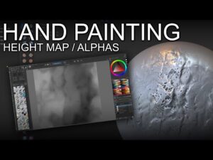 A quick demo on hand painting height maps in Krita