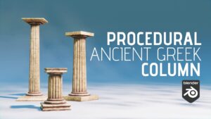Ancient Greek Column generator using Geometry Nodes