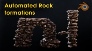 Generate rock formations in Blender