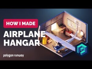 Modeling Airplane Hangar in Blender